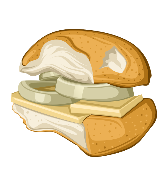 Rate My Cob Logo - Showing an illustration of a cheese and onion cob